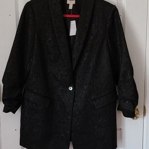 Logo Lavish blazer with foil detail